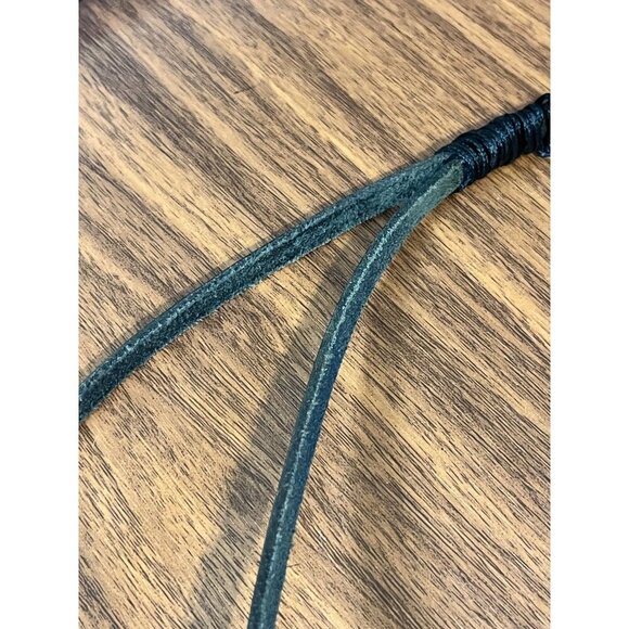 Western Metal Arrow Belt Black Leather Hippie Boho Indie Folk Country Farm 80s - Picture 5 of 11